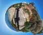 panorama stereografico stereographic - Portoscuso Spiaggia e Punta Portopaleddu