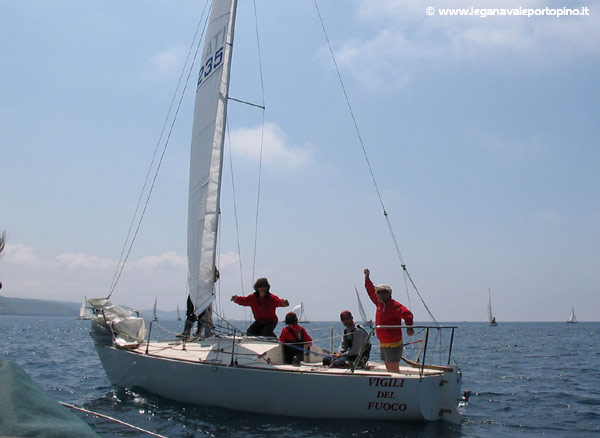 L'equipaggio dei Vigili del Fuoco