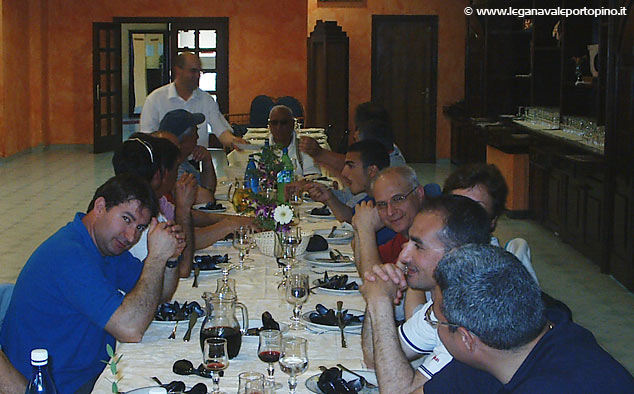 Pranzo al termine della regata	