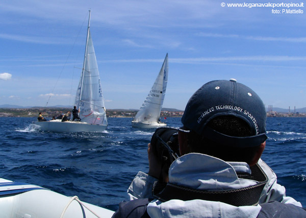 Roberto Marci pronto a cogliere i momenti salienti della regata