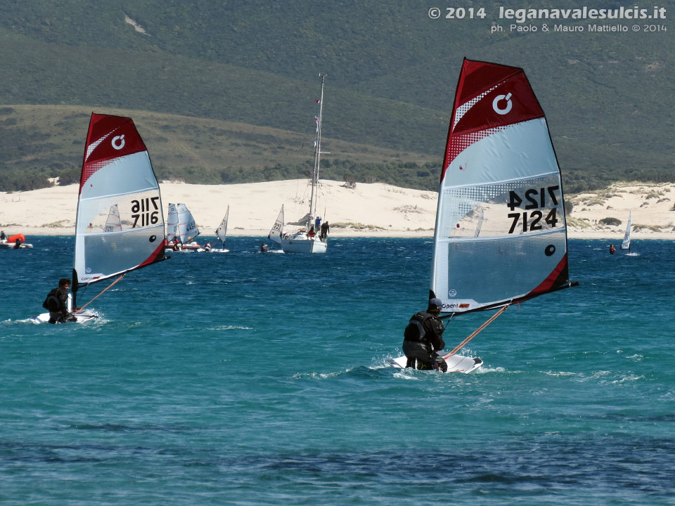 LNI Sulcis - Maggio 2014,Porto Pino, regata nazionale O'pen Bic
