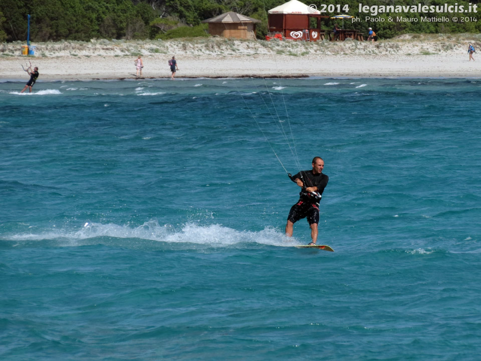 LNI Sulcis - Giugno 2014,Porto Pino, kite surf
