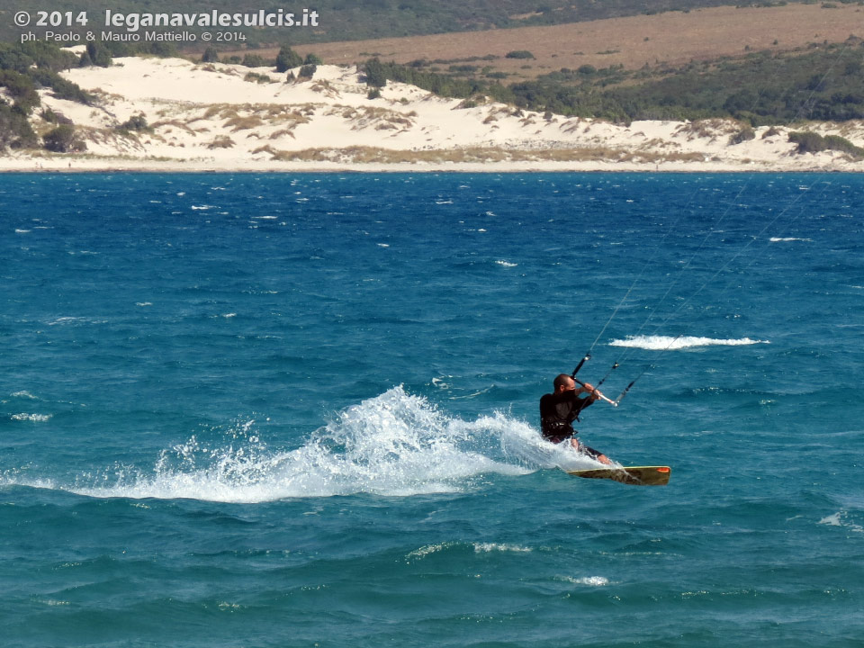 LNI Sulcis - Giugno 2014,Porto Pino, kite surf
