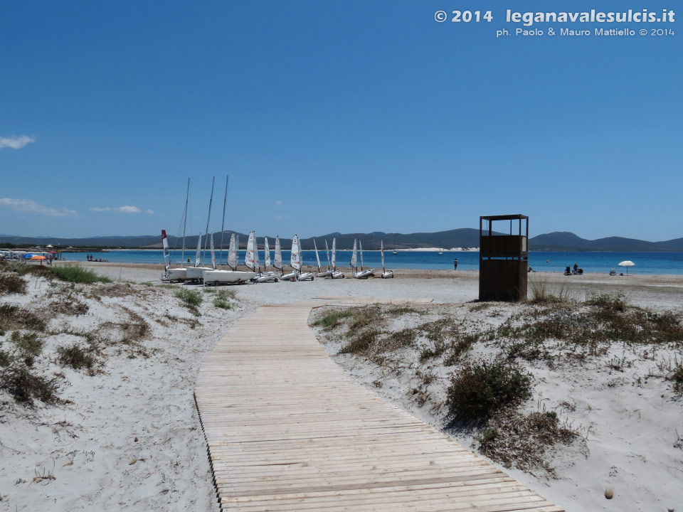 LNI Sulcis - Luglio 2014,Porto Pino, fronte base nautica L.N.I. Sulcis
