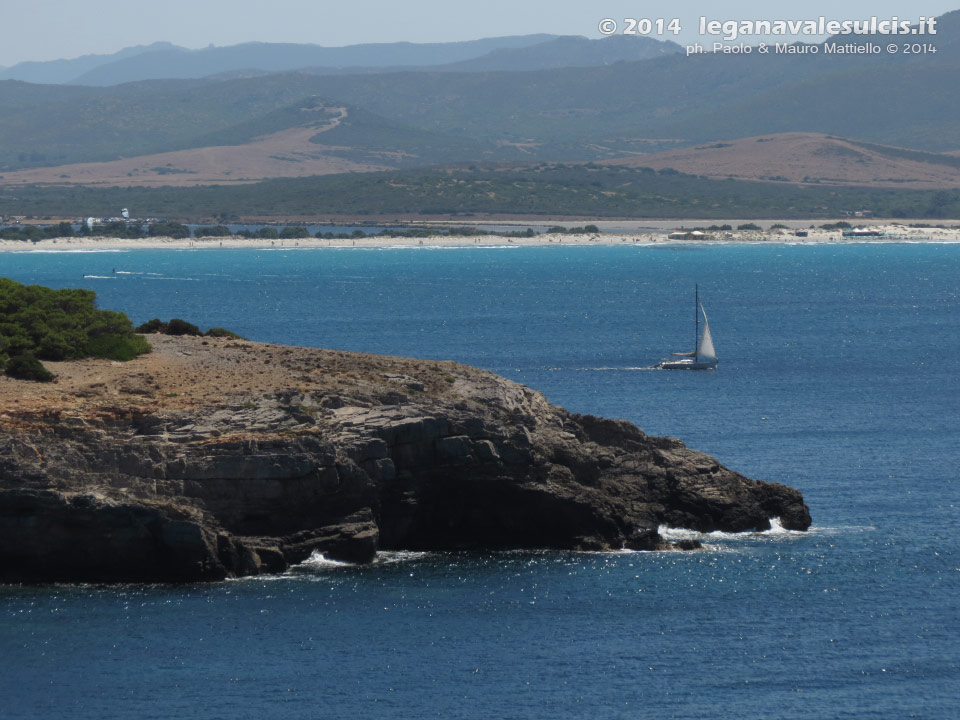 LNI Sulcis - Luglio 2014,Porto Pino, Punta Tonnara
