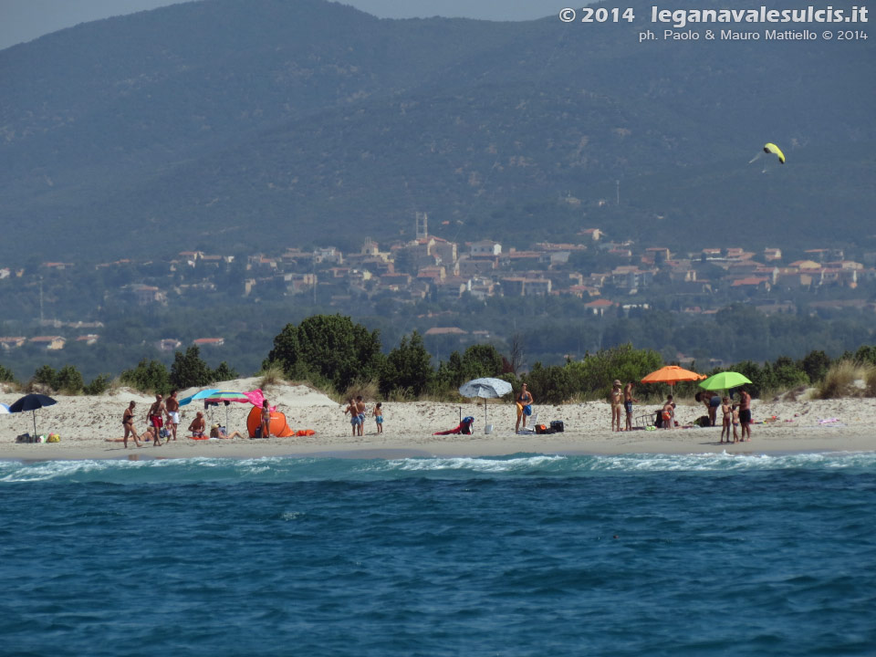 LNI Sulcis - Agosto 2014,Porto Pino, seconda spiaggia
