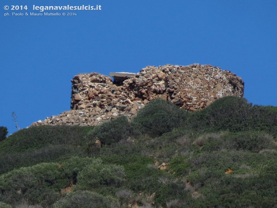 LNI Sulcis - Agosto 2014,rudere della torre di Cala Piombo (1639)
