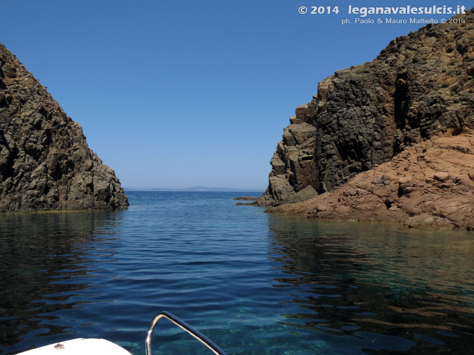 LNI Sulcis - Agosto 2014,punta di Cala Piombo
