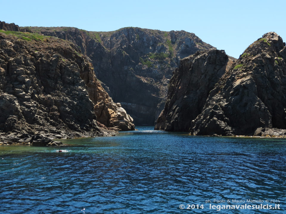 LNI Sulcis - Agosto 2014,punta di Cala Piombo
