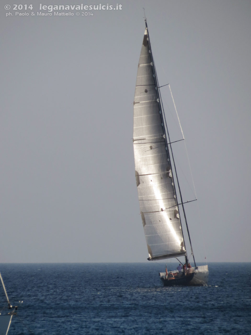 LNI Sulcis - Agosto 2014,Porto Pino, barca a vela (24m) Aori, dei cantieri Wally
