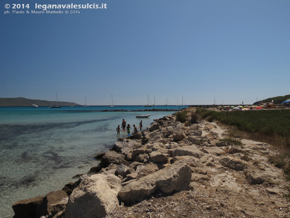 LNI Sulcis - Agosto 2014,Porto Pino, molo
