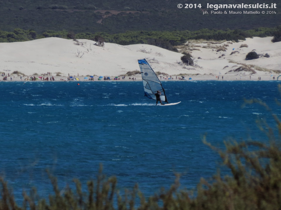 LNI Sulcis - Agosto 2014,windsurf a Porto Pino
