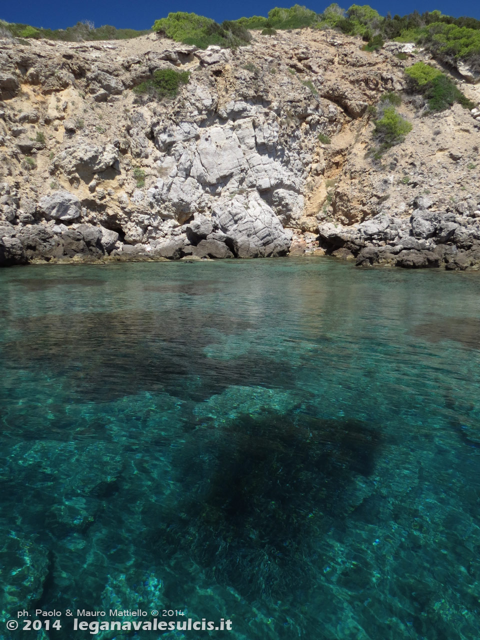 LNI Sulcis - Agosto 2014,Porto Pino, trasparenze di Punta Menga
