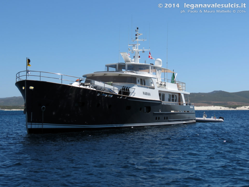 LNI Sulcis - Agosto 2014,yacht di Luca di Montezemolo, Porto Pino
