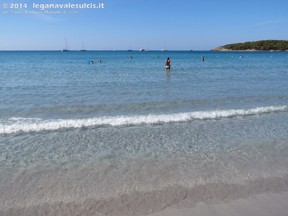 LNI Sulcis - Agosto 2014,Porto Pino, seconda spiaggia
