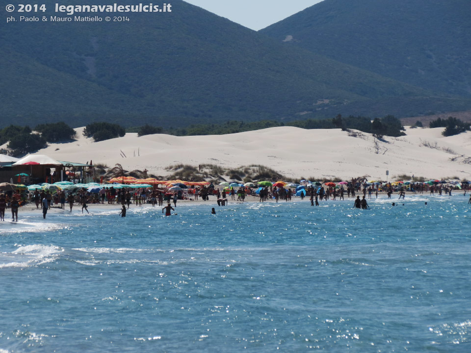 LNI Sulcis - Agosto 2014,Porto Pino, seconda spiaggia
