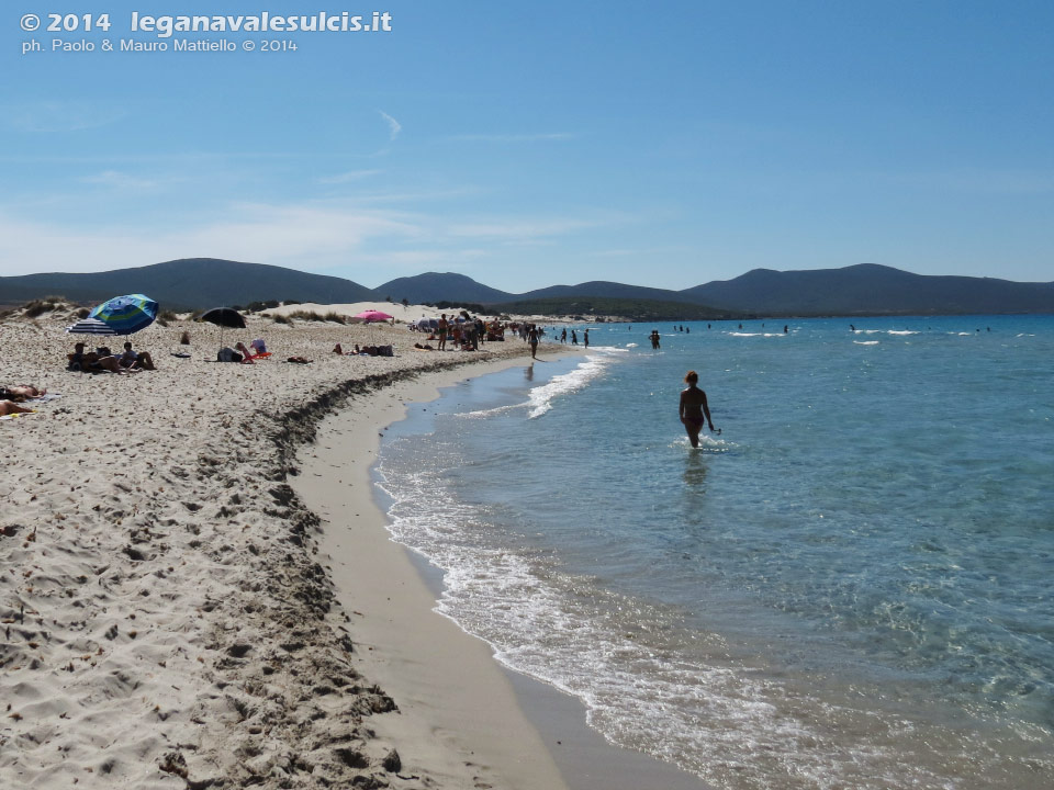 LNI Sulcis - Agosto 2014,Porto Pino, seconda spiaggia
