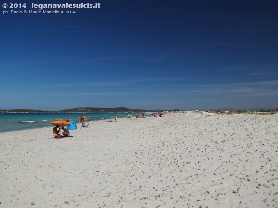 LNI Sulcis - Agosto 2014,Porto Pino, seconda spiaggia                
