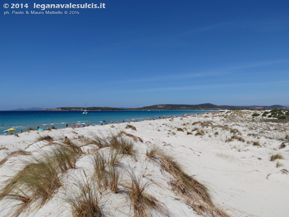 LNI Sulcis - Agosto 2014,Porto Pino, seconda spiaggia                
