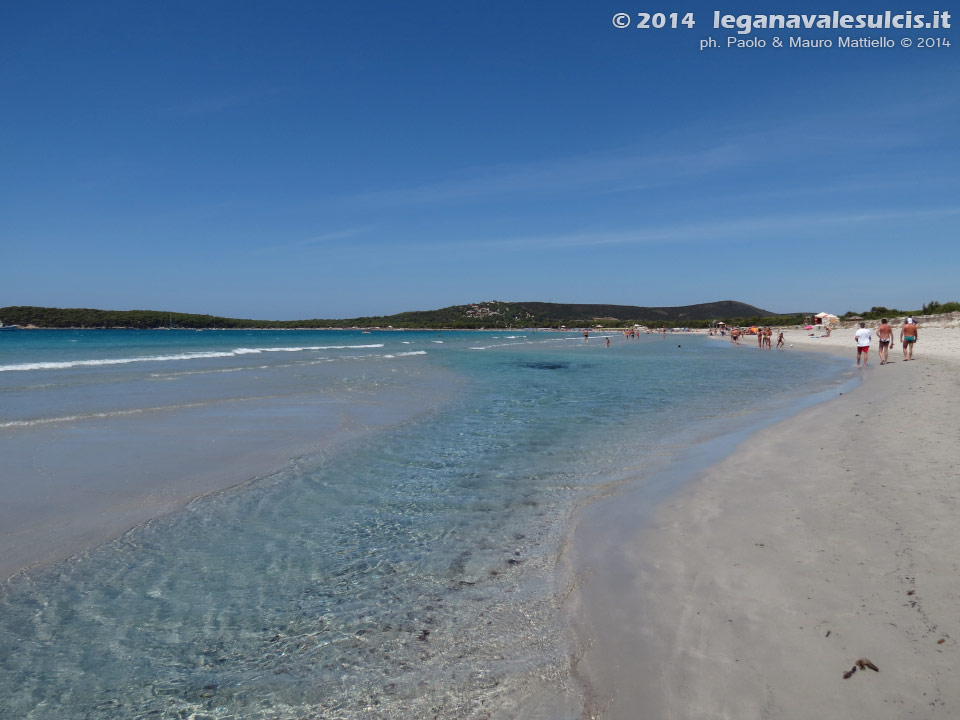 LNI Sulcis - Agosto 2014,Porto Pino, seconda spiaggia                
