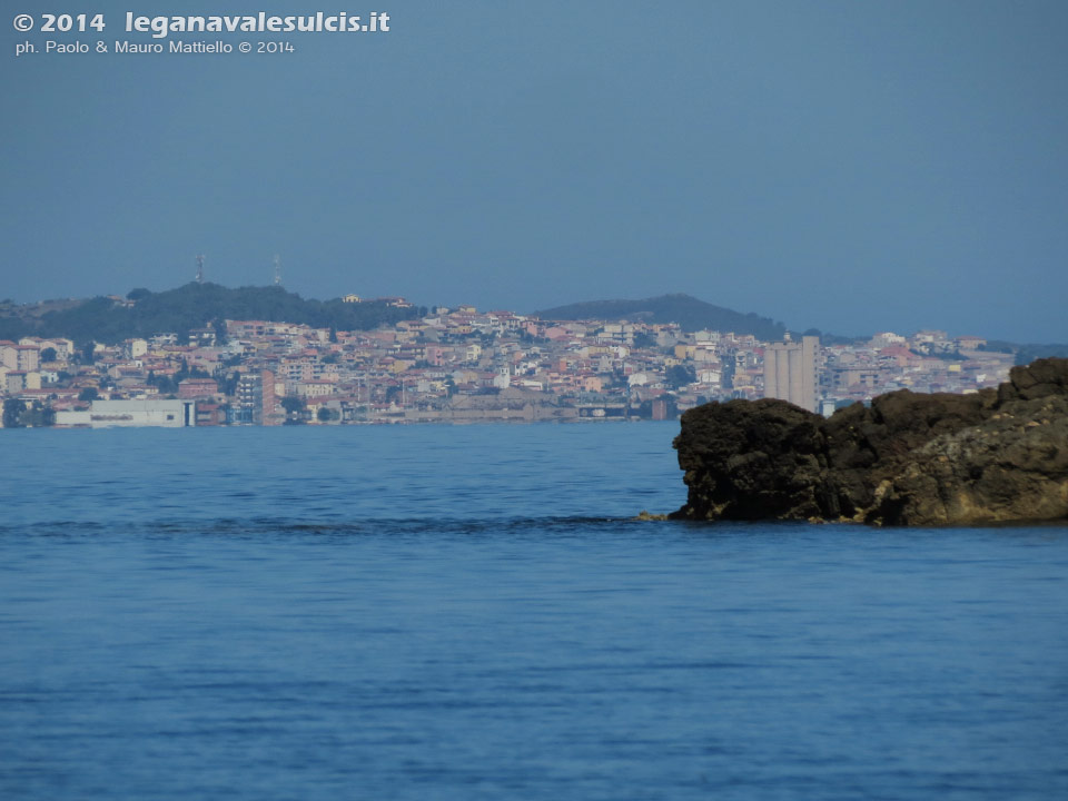 LNI Sulcis - Agosto 2014,Punta di Cala su Turcu e S.Antioco all'orizzonte
