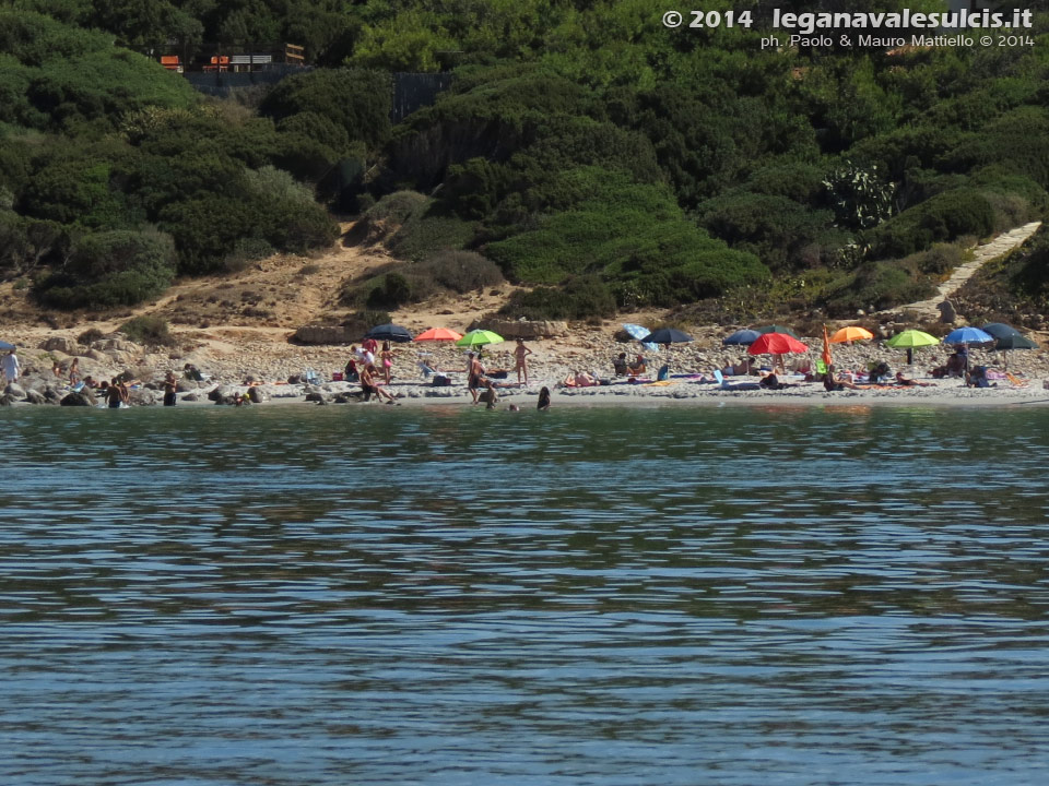 LNI Sulcis - Agosto 2014,Portu 'e su Trigu (o Cala Sa Barracca)
