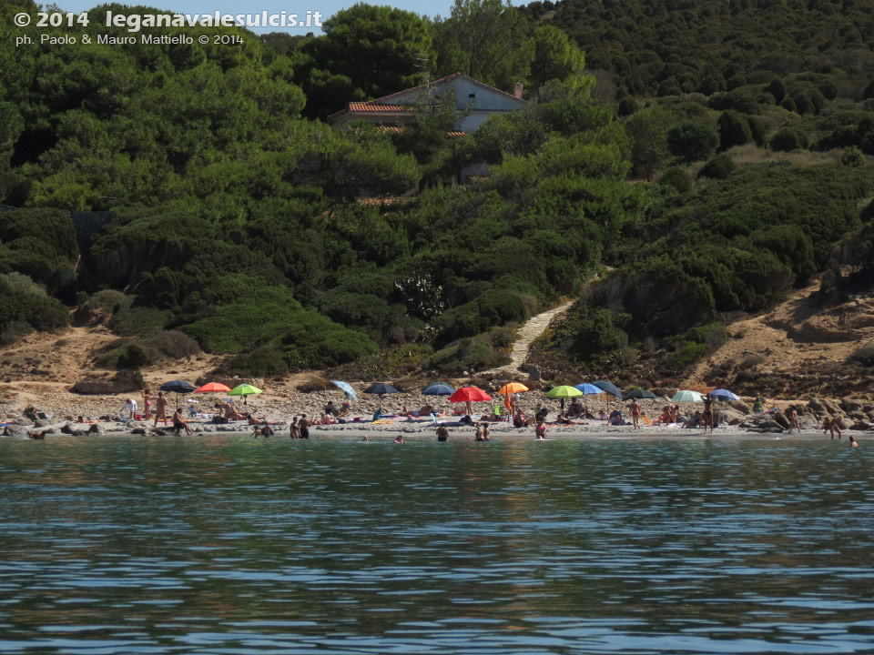 LNI Sulcis - Agosto 2014,Portu 'e su Trigu (o Cala Sa Barracca)
