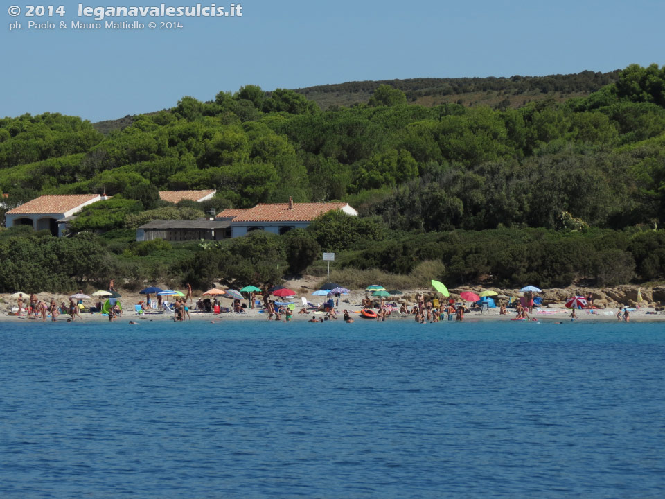 LNI Sulcis - Agosto 2014,spiaggia dei francesi
