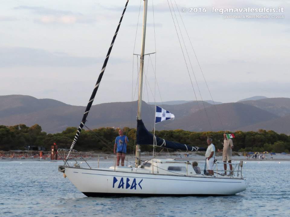 LNI Sulcis - Porto Pino, 07.08.2016, processione a mare
