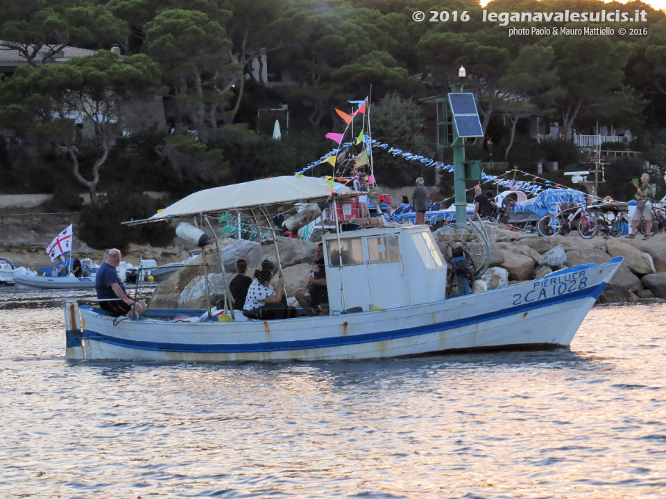 LNI Sulcis - Porto Pino, 07.08.2016, processione a mare
