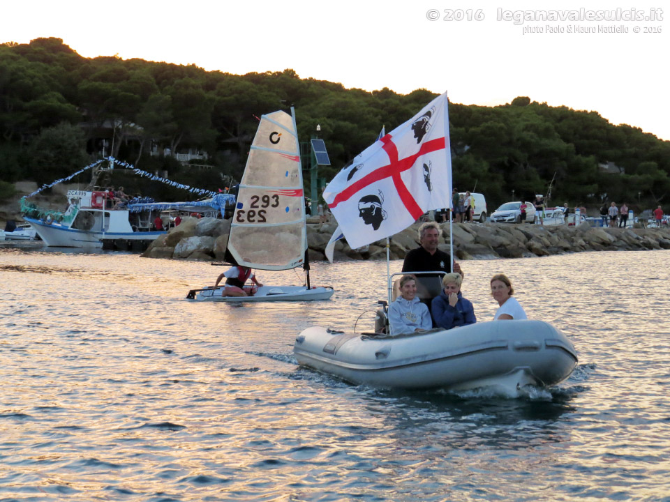 LNI Sulcis - Porto Pino, 07.08.2016, processione a mare
