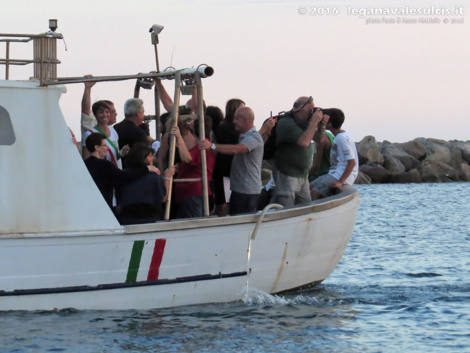 LNI Sulcis - Porto Pino, 07.08.2016, processione a mare
