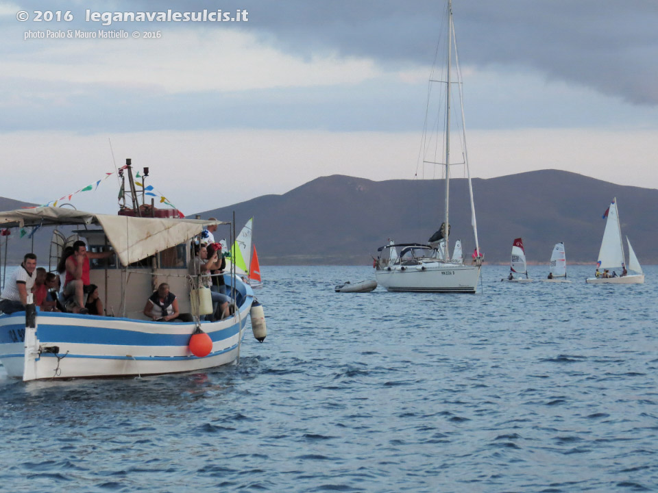 LNI Sulcis - Porto Pino, 07.08.2016, processione a mare
