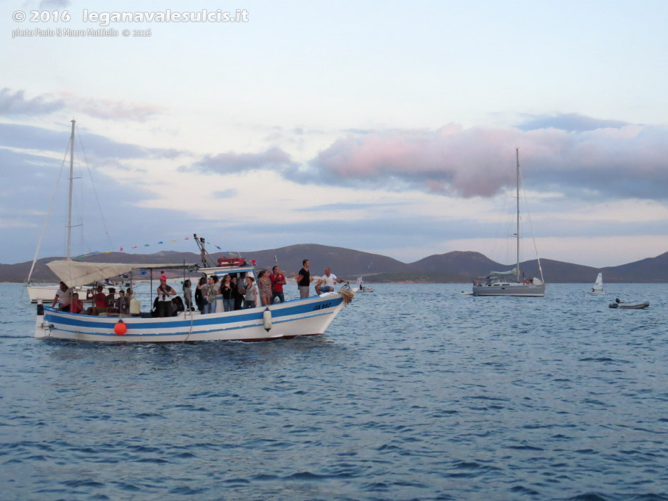 LNI Sulcis - Porto Pino, 07.08.2016, processione a mare
