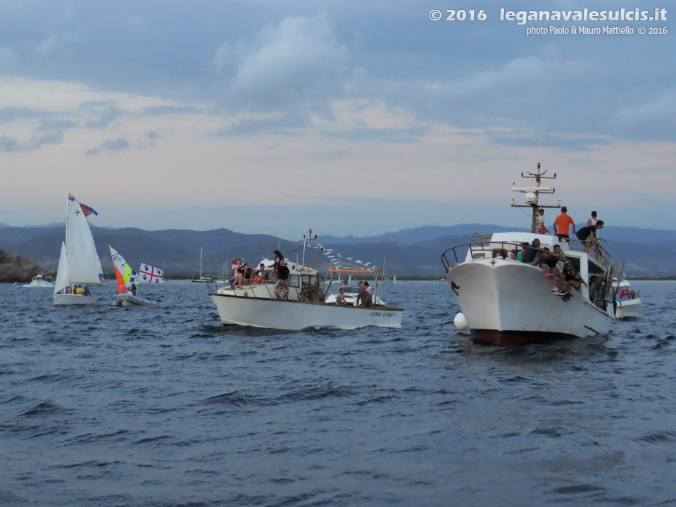 LNI Sulcis - Porto Pino, 07.08.2016, processione a mare
