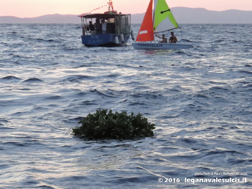 LNI Sulcis - Porto Pino, 07.08.2016, processione a mare
