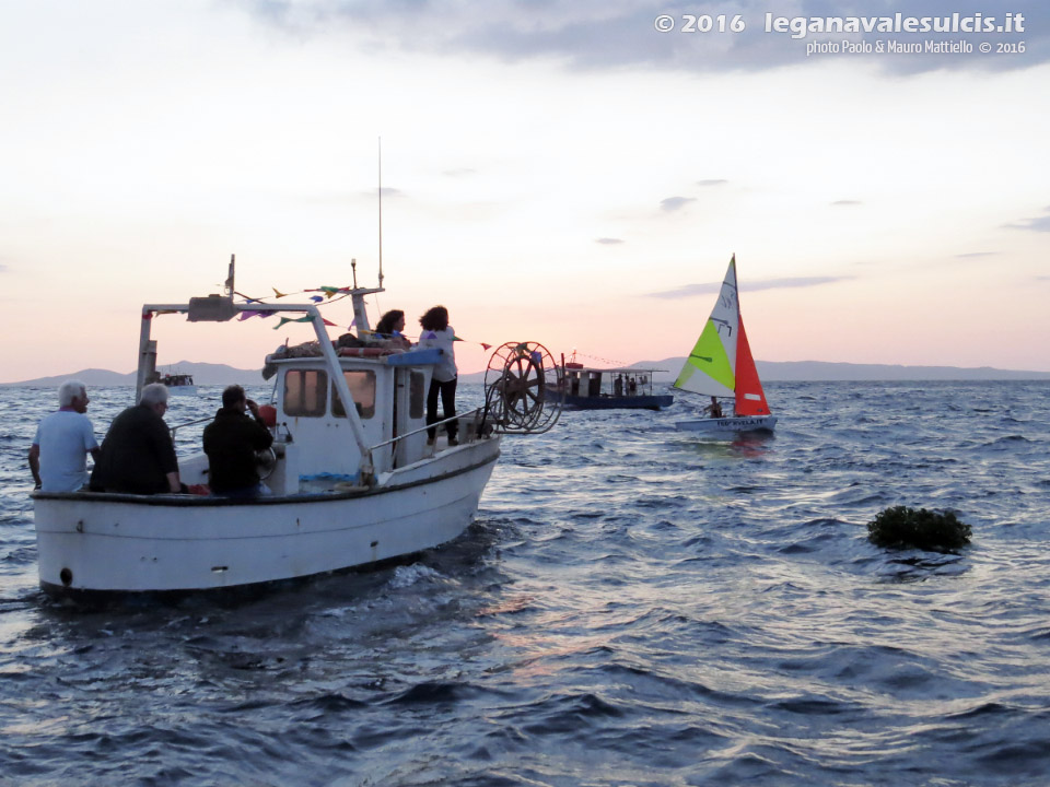 LNI Sulcis - Porto Pino, 07.08.2016, processione a mare
