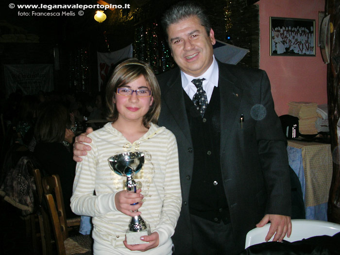 Ludovica Orr&ugrave;, campionessa sociale per la cat. Optimist femminile nell'anno 2007