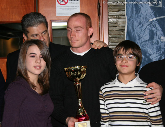 Carlo Serpi, Michela Solinas e Giancarlo Meloni Campioni Sociali per il 2008 della categoria Tridente 16