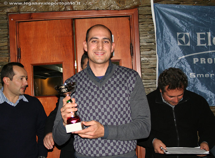 Luigi Marroccu secondo classificato della cat. Laser Standard