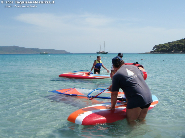 Foto : lezione di windsurf