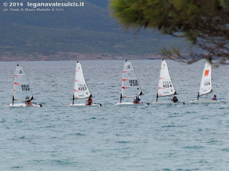 LNI Sulcis - Porto Pino, agosto 2014, allenamenti atleti agonisti G.D.Vela LNI Sulcis
