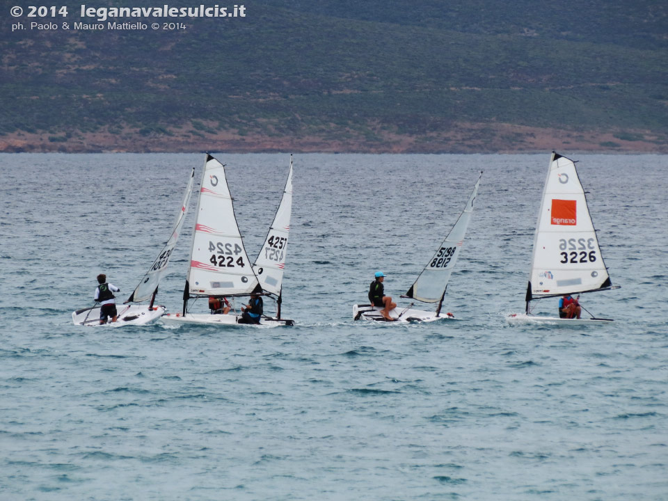 LNI Sulcis - Porto Pino, agosto 2014, allenamenti atleti agonisti G.D.Vela LNI Sulcis
