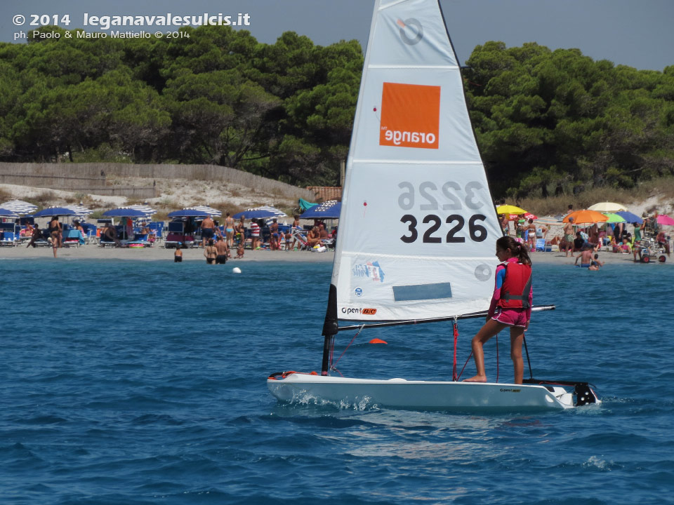 LNI Sulcis - Porto Pino, agosto 2014, allenamenti atleti agonisti G.D.Vela LNI Sulcis
