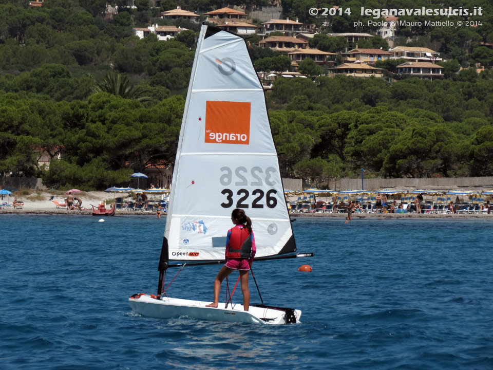 LNI Sulcis - Porto Pino, agosto 2014, allenamenti atleti agonisti G.D.Vela LNI Sulcis
