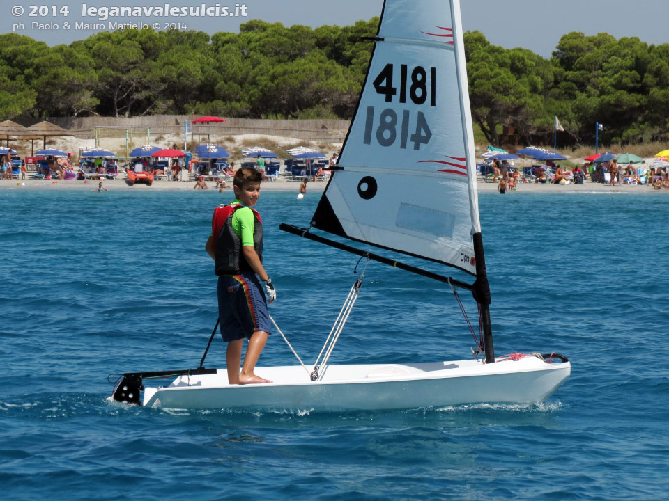 LNI Sulcis - Porto Pino, agosto 2014, allenamenti atleti agonisti G.D.Vela LNI Sulcis
