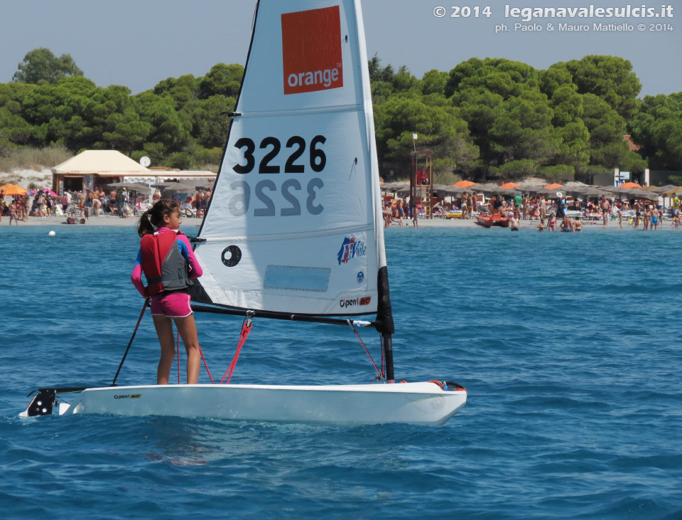 LNI Sulcis - Porto Pino, agosto 2014, allenamenti atleti agonisti G.D.Vela LNI Sulcis
