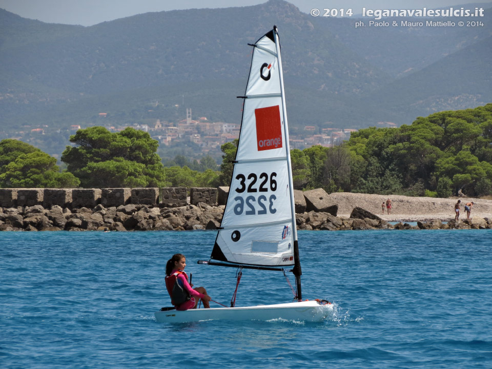 LNI Sulcis - Porto Pino, agosto 2014, allenamenti atleti agonisti G.D.Vela LNI Sulcis
