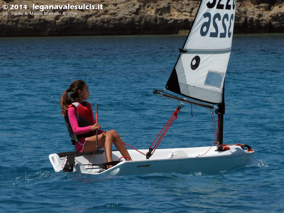 LNI Sulcis - Porto Pino, agosto 2014, allenamenti atleti agonisti G.D.Vela LNI Sulcis
