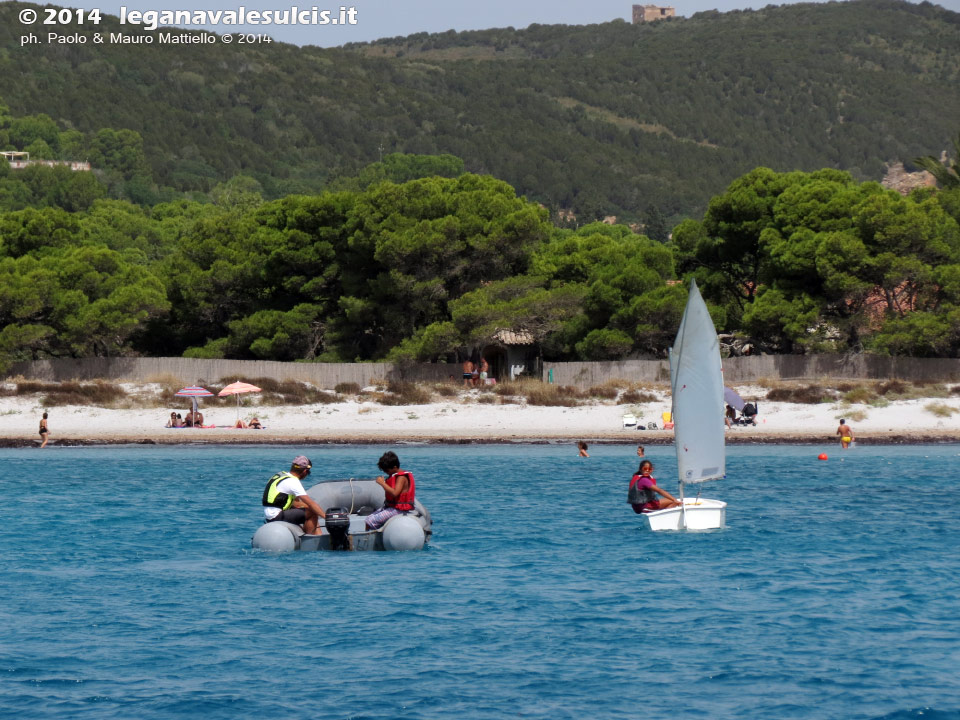 LNI Sulcis - Porto Pino, agosto 2014, corsi vela LNI Sulcis
